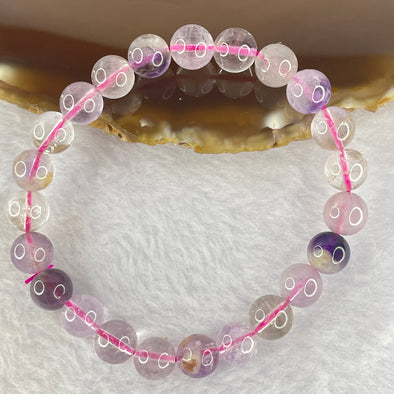 Natural super 7 Crystal Bracelet 19.95g 8.7mm 23beads - Huangs Jadeite and Jewelry Pte Ltd
