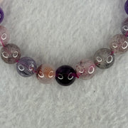 Natural Super 7 Beads Bracelet 25.69g 16.5cm 10.0mm 20 Beads - Huangs Jadeite and Jewelry Pte Ltd