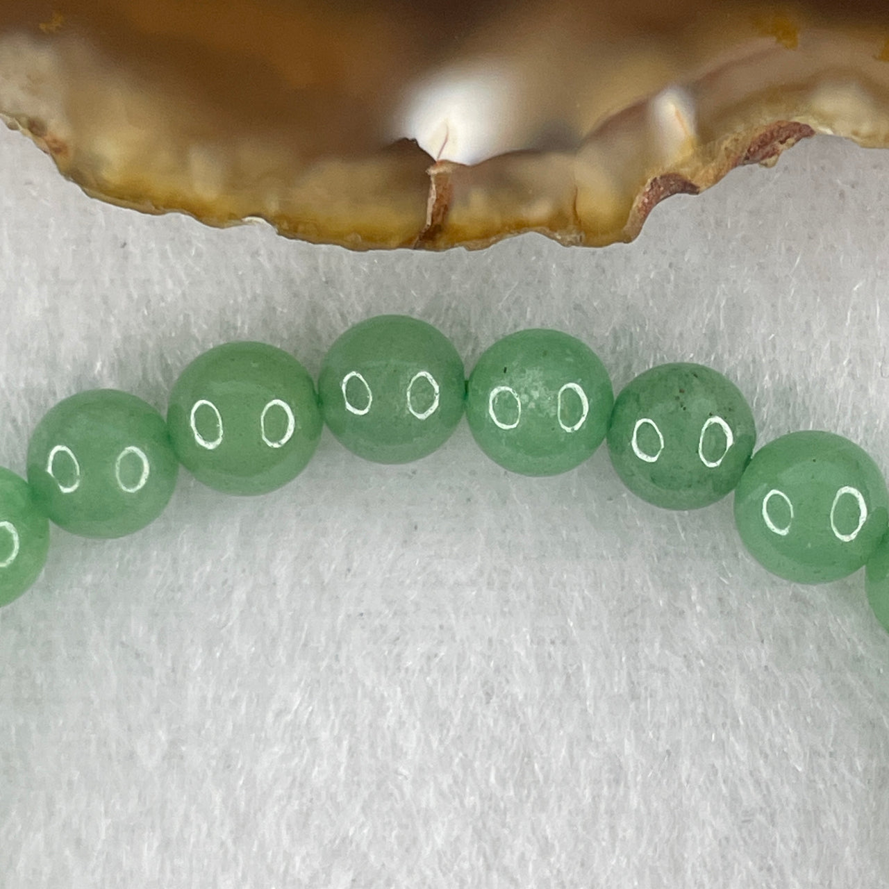 Natural Green Aventurine Balancing Beads Bracelet | Authentic Fuchsite-Quartz Crystal | Ultimate Luck, Abundance & Heart-Chakra Vitality Talisman (27 Beads | 14.5cm Wrist | 9.80g 6.5mm)