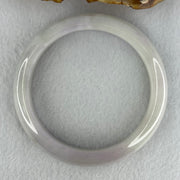Type A Light Lavender with Slight Light Green Jadeite Bangle Internal Diameter 55.9mm 53.17g 12.1 by 8.2mm (Very Slight Internal Lines) - Huangs Jadeite and Jewelry Pte Ltd