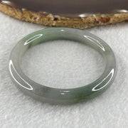 Type A Green with Wuji Lavender Jadeite Bangle Internal Diameter 51.3mm 31.15g 8.4 by 7.6mm (Very Slight Internal Lines) - Huangs Jadeite and Jewelry Pte Ltd
