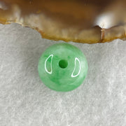 Certified Natural Type A Apple Green Jadeite Lulutong Charm Pendant 3.97g 12.8 by 13.1mm - Huangs Jadeite and Jewelry Pte Ltd