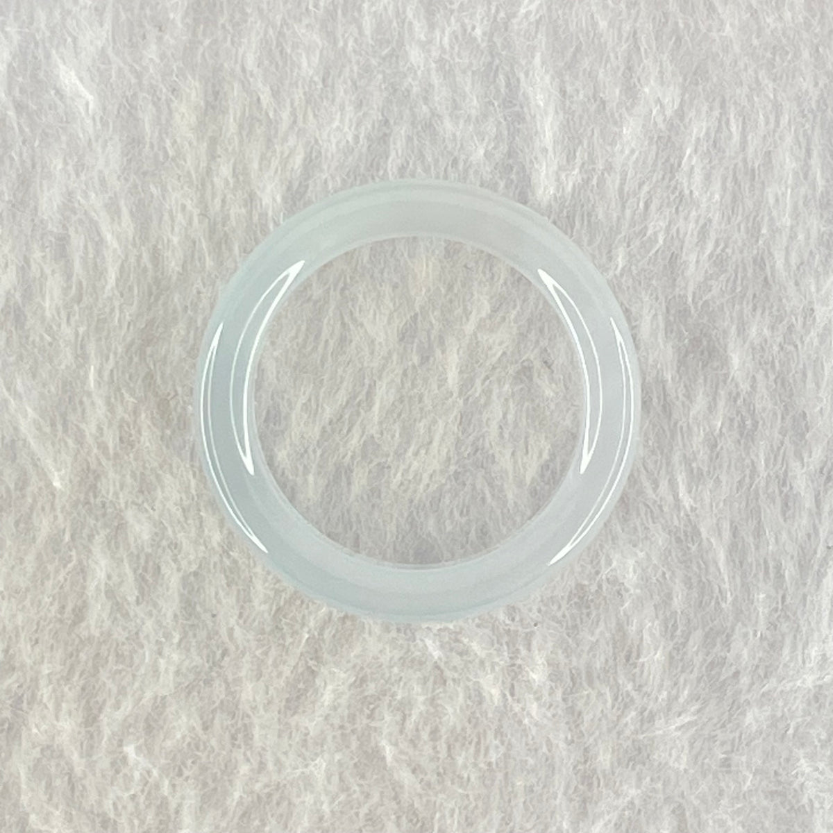 Natural Transparent White Agate Ring 2.31g 5.3 by 3.2mm US6.9 HK15 - Huangs Jadeite and Jewelry Pte Ltd