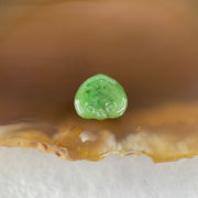 Type A Old Mine Full Green Jadeite Ruyi Charm Stone For Setting 0.39g 9.8 by 8.8 by 2.0mm - Huangs Jadeite and Jewelry Pte Ltd