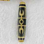 Natural Powerful Tibetan Old Oily Eyed Dharma Vajra Agate Dzi Bead Heavenly Master (Tian Zhu) 二眼金光托天珠 12.34g 57.2 by 11.9mm - Huangs Jadeite and Jewelry Pte Ltd