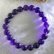 Very Good Grade Natural Amethyst Bracelet 21.52g 15.5cm 9.4mm 21 Beads - Huangs Jadeite and Jewelry Pte Ltd
