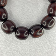 Natural India Zitan Sandalwood 小叶字檀木 Beads Bracelet Sinking Type 43.18g 17.8 mm 12 Beads - Huangs Jadeite and Jewelry Pte Ltd