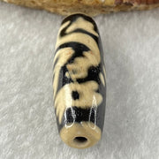 Natural Powerful Tibetan Old Oily Agate Vermilion Bird Fire Element Dzi Bead Heavenly Master (Tian Zhu) 朱雀天珠 8.74g 37.5 by 12.3mm - Huangs Jadeite and Jewelry Pte Ltd