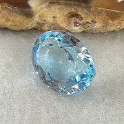 Natural Sky Blue Topaz Oval Shape 10.65ct 14.1 by 10.6 by 8.0mm - Huangs Jadeite and Jewelry Pte Ltd