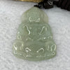 Type A Icy Green Jadeite Guan Yin Pendent 16.22g 49.0 by 33.7 by 4.5mm - Huangs Jadeite and Jewelry Pte Ltd