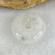 Type A Semi Icy Light Lavender With Wuji Grey Spots Jadeite Ping An Kou Charm/Pendant 2.10g 14.1 by 5.0mm - Huangs Jadeite and Jewelry Pte Ltd
