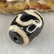 Natural Powerful Tibetan Old Oily Agate Double Bodhi Tree Dzi Bead Heavenly Master (Tian Zhu) 菩提树天珠 4.64g 17.5 by 13.2mm - Huangs Jadeite and Jewelry Pte Ltd