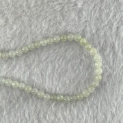 Type A White Jadeite Beads Necklace 16.83g 56cm 4.5mm 160 Beads - Huangs Jadeite and Jewelry Pte Ltd
