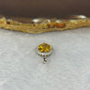 Natural Citrine Quartz in 925 Silver Pendant 1.42g 7.7 by 4.5 mm - Huangs Jadeite and Jewelry Pte Ltd
