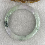 Type A Green and Lavender Jade Jadeite Bangle 35.17g inner Dia 55.5mm 7.6 by 7.7mm (Slight External Rough) - Huangs Jadeite and Jewelry Pte Ltd