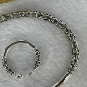 925 Sliver in Sliver Colour Monkey God/King Tightening Curse Bracelet and Ring Set 21.78g 13.6 by 5.4 mm / 3.39g 8.1 by 2.8 mm - Huangs Jadeite and Jewelry Pte Ltd