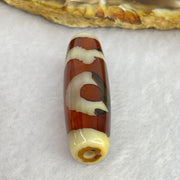 Natural Powerful Tibetan Old Oily Agate Sky Door Serenity 1 Eye Dzi Bead Heavenly Master (Tian Zhu) 一眼天诛 8.66g 38.1 by 12.0mm - Huangs Jadeite and Jewelry Pte Ltd