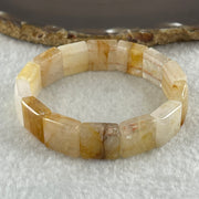 Natural Ferruginous Quartz Bracelet 39.03g 17cm 14.1 by 14.2 by 6.6mm 14 pcs - Huangs Jadeite and Jewelry Pte Ltd