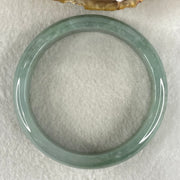 Type A Blueish Green Jadeite Bangle 48.91g Inner Diameter 57.1mm 12.9 by 7.2mm (Internal Line) - Huangs Jadeite and Jewelry Pte Ltd