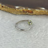 Natural Peridot in 925 Sliver Ring (Adjustable Size) 1.33g 4.4 by 1.8mm - Huangs Jadeite and Jewelry Pte Ltd