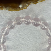 Natural Rose Quartz Beads Bracelet 天然玫瑰石英珠手链 44.80g 18cm 12.8mm 17 Beads - Huangs Jadeite and Jewelry Pte Ltd