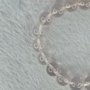 Natural Rose Quartz Beads Bracelet 天然玫瑰石英珠手链 28.99g 16.5cm 10.4mm 19 Beads - Huangs Jadeite and Jewelry Pte Ltd