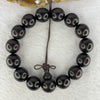 Natural India Zitan Sandalwood 小叶字檀木 Beads Bracelet Sinking Type 27.07g 14.8 mm 15 Beads - Huangs Jadeite and Jewelry Pte Ltd