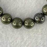 Natural Pyrite Beads Bracelet 天然黄铁矿手链 44.01g 15cm 10.3mm 18 Beads - Huangs Jadeite and Jewelry Pte Ltd