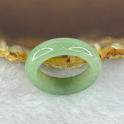 Type A Green Jadeite Ring 3.97g 6.1 by 3.8mm US7 HK15.5 - Huangs Jadeite and Jewelry Pte Ltd