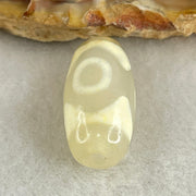 Natural Powerful Tibetan Old Oily Agate 3 Eyes Dzi Bead Heavenly Master (Tian Zhu) 三眼天诛 3.06g 20.1 by 10.3mm - Huangs Jadeite and Jewelry Pte Ltd