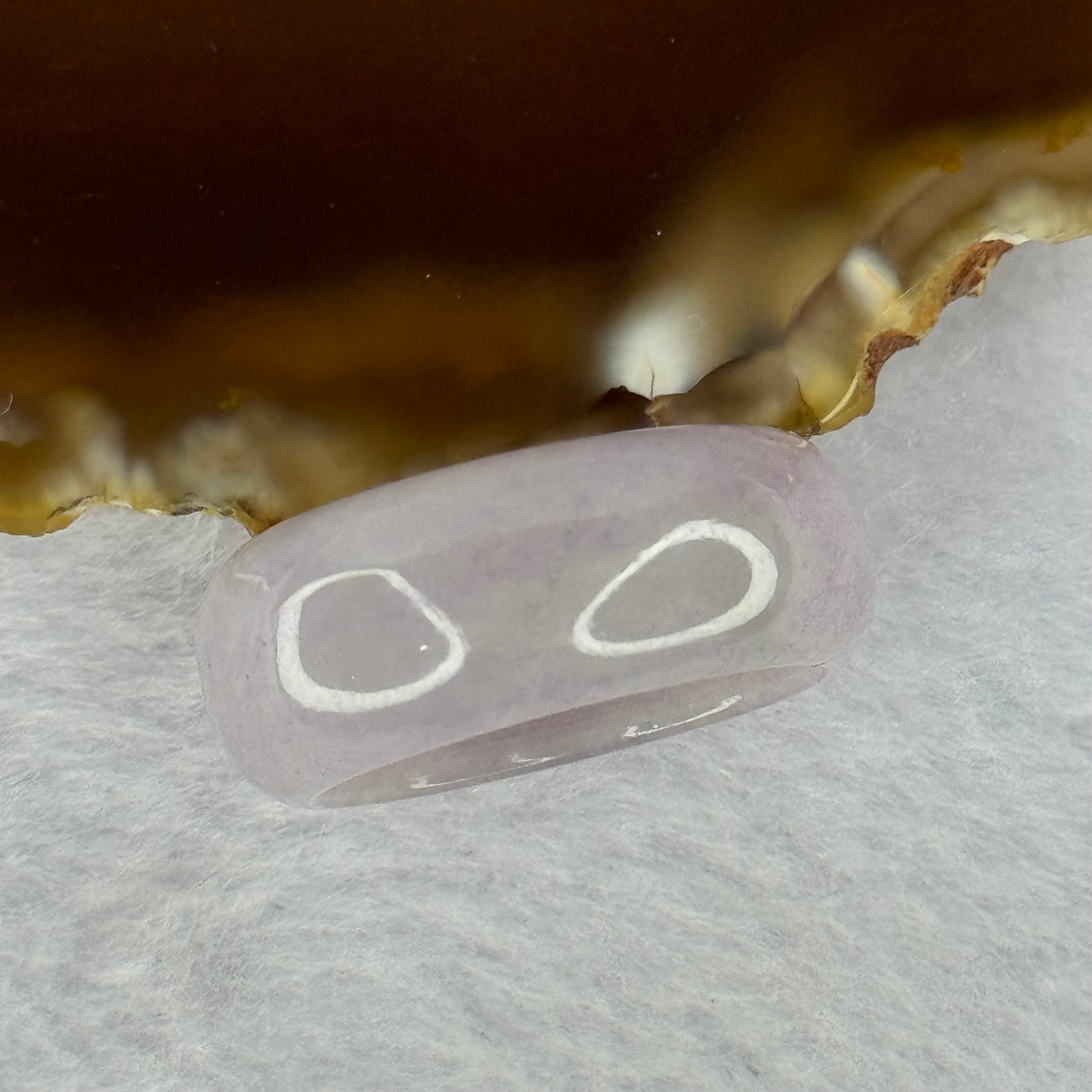 Type A Lavender Jadeite Ring 6.85g 10.0 by 3.8mm US9.5 HK21.5 - Huangs Jadeite and Jewelry Pte Ltd