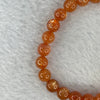 Good Grade Natural Sunstone, Heliolite and Aventurine Feldapar Beads Bracelet 天然金太阳日光石珠手链 13.22g 16cm 7.4 mm 26 Beads - Huangs Jadeite and Jewelry Pte Ltd
