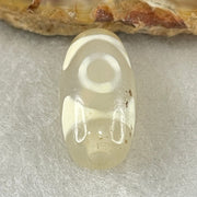 Natural Powerful Tibetan Old Oily Agate 3 Eyes Dzi Bead Heavenly Master (Tian Zhu) 三眼天诛 3.22g 20.1 by 10.4mm - Huangs Jadeite and Jewelry Pte Ltd