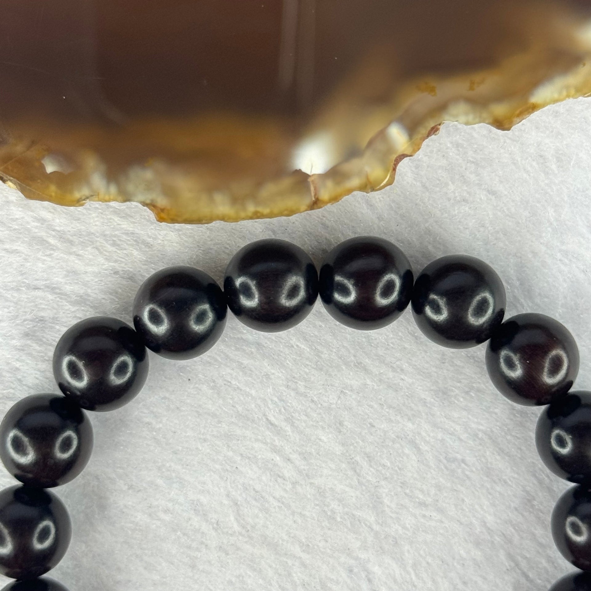 Natural India Zitan 天然小叶字檀木 Om Ma ni Padme Hum 六字真言 Beads Bracelet with Turquoise (Sinking Type) 11.63g 15.5cm 10.1mm by 17 Beads, 12.0mm 1 Bead - Huangs Jadeite and Jewelry Pte Ltd