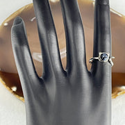 Very Good Grade Natural Blue Pietersite in S925 Sliver 1.59g 6.2 by 3.2mm US 4.5 HK 9.5 - Huangs Jadeite and Jewelry Pte Ltd