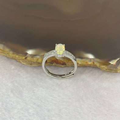 Opal 7.0 by 5.0 by 2.5mm (estimated) in 925 Silver Ring 1.58g - Huangs Jadeite and Jewelry Pte Ltd