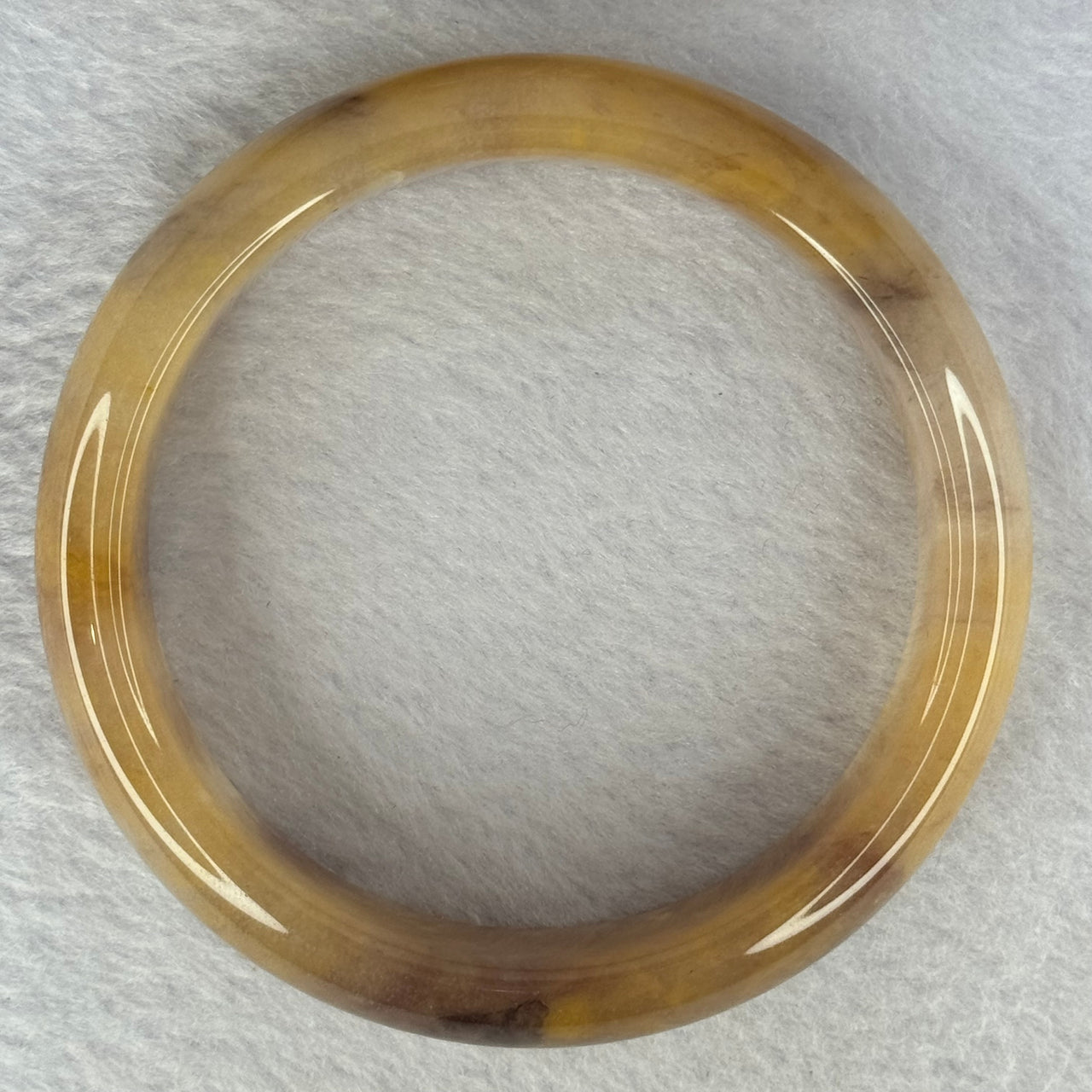 Peach Yellow Purple Quartzite Jade Bangle 天山玉手镯 63.0mm 75.54g 18.4 by 9.9mm - Huangs Jadeite and Jewelry Pte Ltd