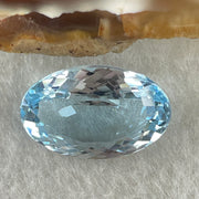 Natural Sky Blue Topaz Oval Shape 14.46ct 18.6 by 13.1 by 7.6mm - Huangs Jadeite and Jewelry Pte Ltd