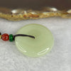 Natural yellowish White Nephrite 和田玉 Ping An Kou Donut 平安扣29.9 by 6.4mm Pendant 13.35g - Huangs Jadeite and Jewelry Pte Ltd