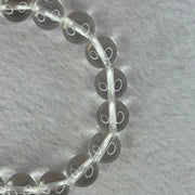 Natural Clear Quartz Bracelet 天然白水晶手链 30.28g 17cm 10.6mm 19 Beads - Huangs Jadeite and Jewelry Pte Ltd