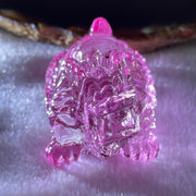 Natural Pink Liuli Dragon Turtle Display 68.53g 59.6 by 37.3 by 37.5mm - Huangs Jadeite and Jewelry Pte Ltd