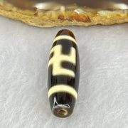 Natural Powerful Tibetan Old Oily Agate 1 Eye With Swastika Dzi Bead (Hotu Dzi) 7.50g 38.2 by 11.7mm - Huangs Jadeite and Jewelry Pte Ltd