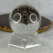 Natural Meteorite Ball Display Approximately Dimensions 155.52g 60.0mm by 76mm (This item has multiple quantity and every piece is unique, and each meteorite may look slightly different) - Huangs Jadeite and Jewelry Pte Ltd