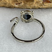 Very Good Grade Natural Blue Pietersite in S925 Sliver 1.59g 6.2 by 3.2mm US 4.5 HK 9.5 - Huangs Jadeite and Jewelry Pte Ltd