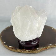 Natural Milky White Quartz Display 345.28g 65.6 by 55.3 by 88.7mm - Huangs Jadeite and Jewelry Pte Ltd