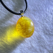 Natural Yellow Amber in String Necklace 3.60g 20.3 by 16.7 by 10.8mm - Huangs Jadeite and Jewelry Pte Ltd
