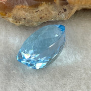 Natural Sky Blue Topaz Oval Shape 10.33ct 14.1 by 10.9 by 8.2mm - Huangs Jadeite and Jewelry Pte Ltd