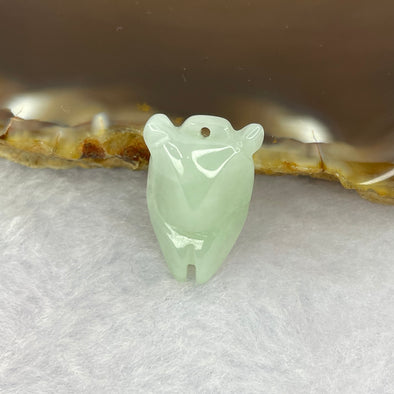 Type A Light Green Jadeite Cicada 20.0 by 13.2 by 8.1mm 3.03g - Huangs Jadeite and Jewelry Pte Ltd