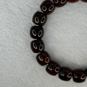 Old Bodhi Seed Beads Bracelet 紫金鼠手链 17.20g 18.5cm 11.5mm 19 Beads - Huangs Jadeite and Jewelry Pte Ltd