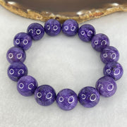 Good Grade Natural Charoite Beads Bracelet 58.817g 18.5cm 14.3mm Beads - Huangs Jadeite and Jewelry Pte Ltd